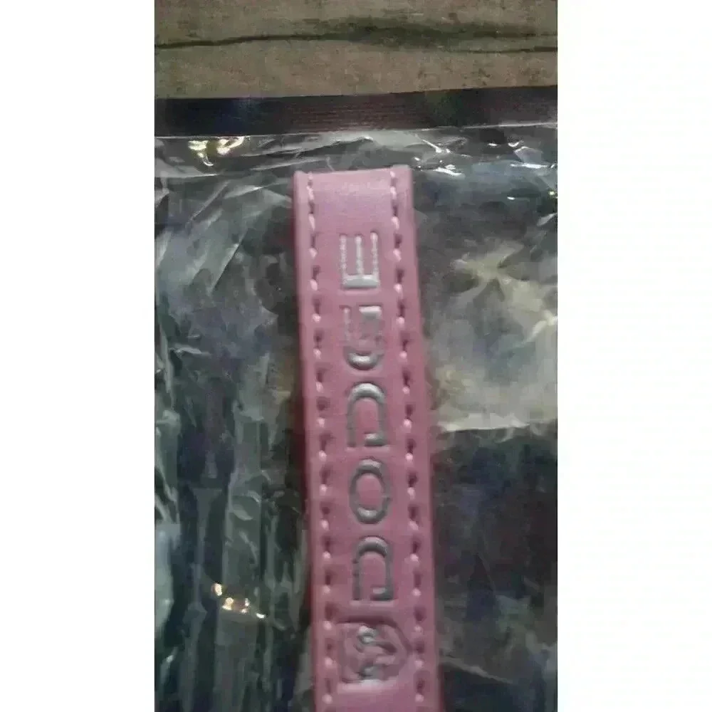 Dodge Ram Pink Leather Keychain Lanyard Horseshoe Buckle (New) - Picture 5 of 10